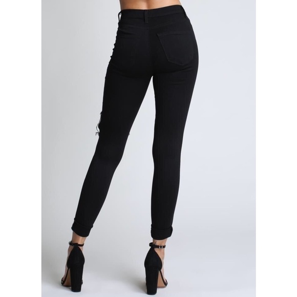 Vibrant MIU skinny high waist distressed jeans NWT - Picture 4 of 5